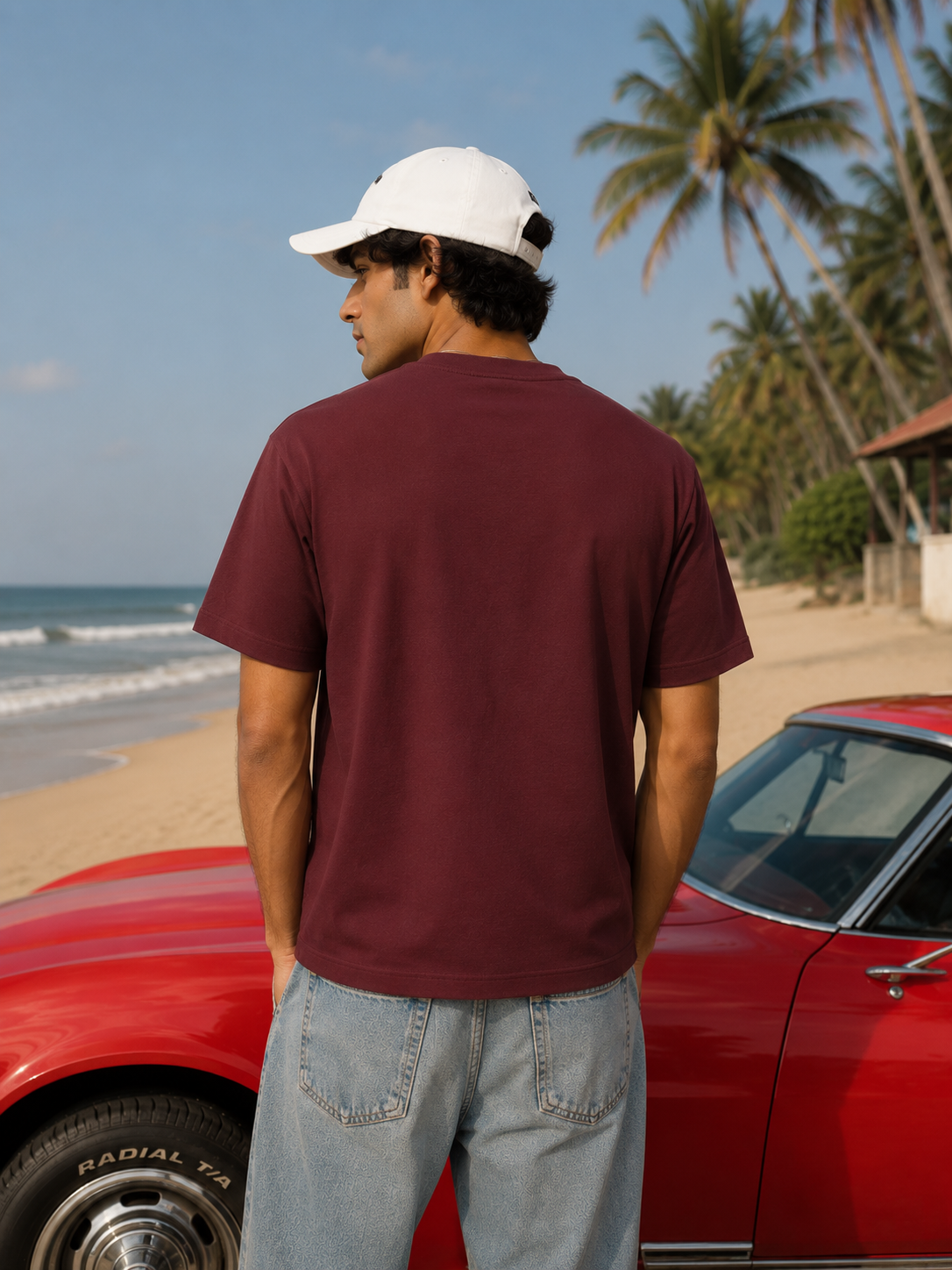 Classic Everyday Tee | Bamboo Cotton - Wine
