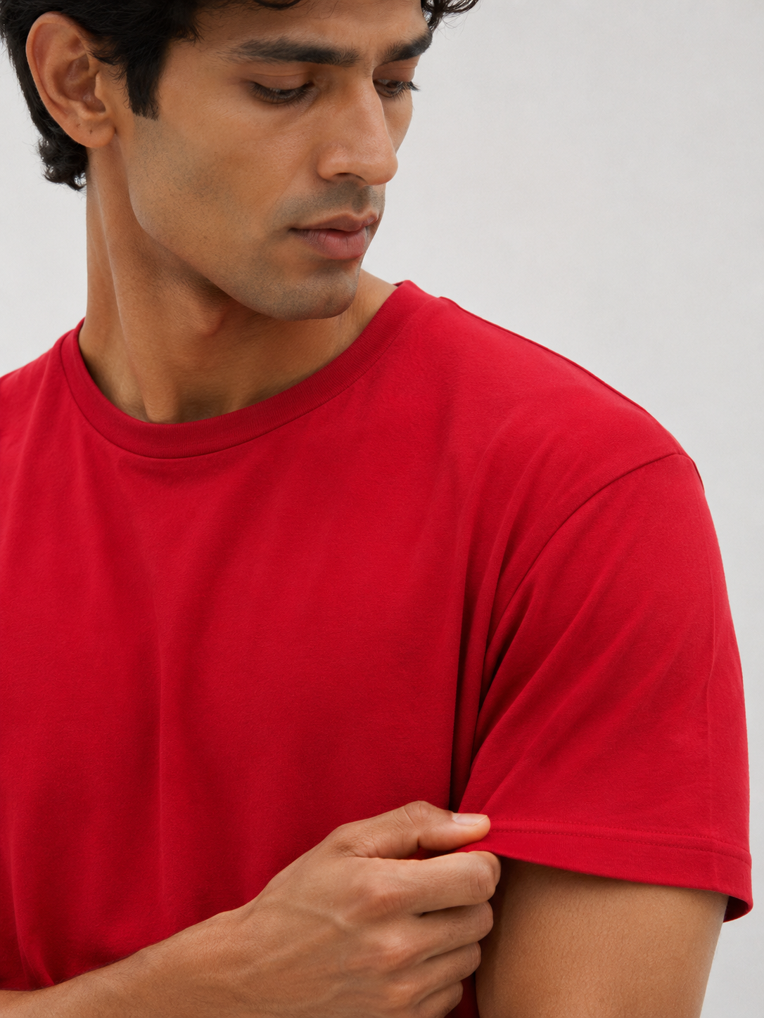 Classic Everyday Tee | Bamboo Cotton - Vintage Red