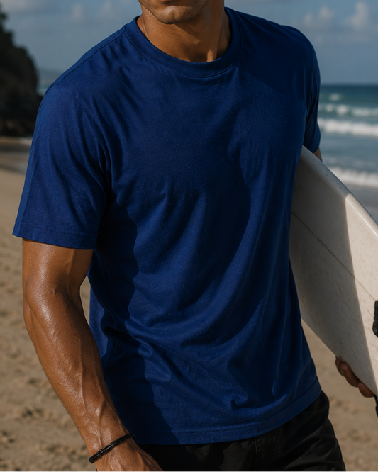 Classic Everyday Tee | Bamboo Cotton - Blue