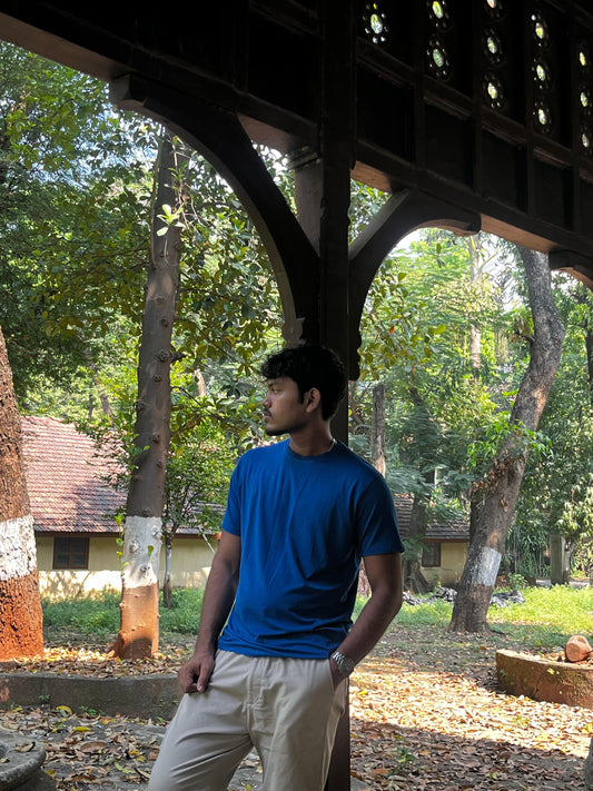 Classic Everyday Tee | Bamboo Cotton - Blue