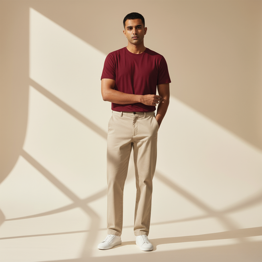 Classic Everyday Tee | Bamboo Cotton - Wine