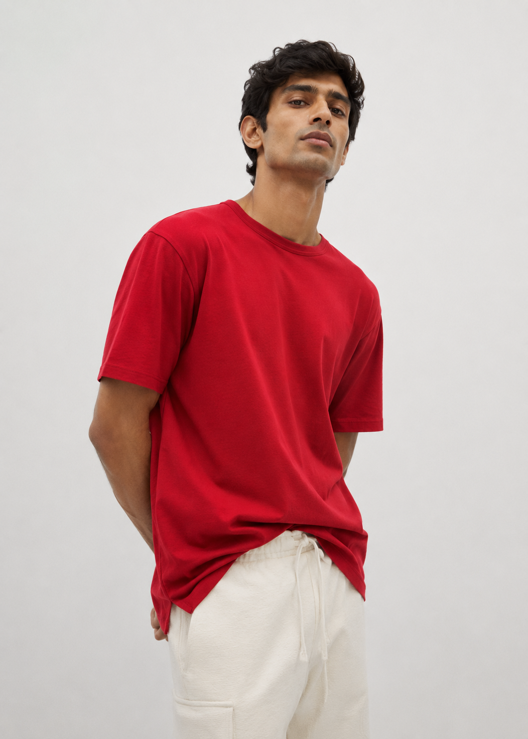 Classic Everyday Tee | Bamboo Cotton - Vintage Red