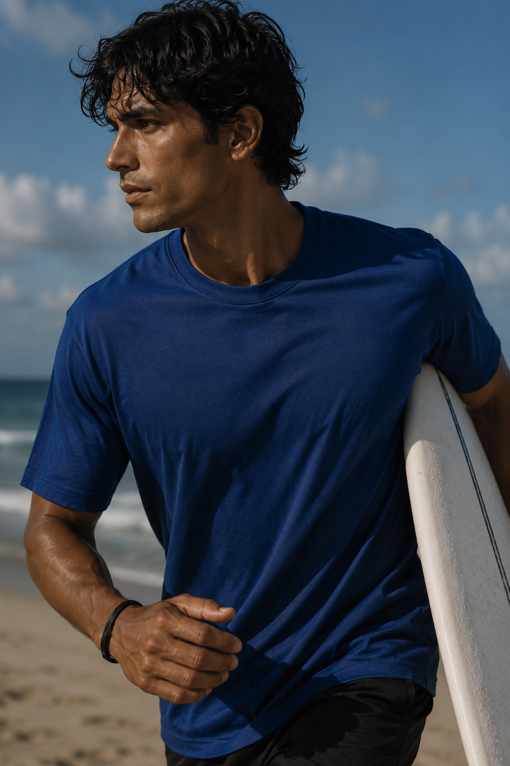 Classic Everyday Tee | Bamboo Cotton - Blue