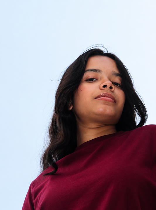 Classic Everyday Tee | Bamboo Cotton - Wine