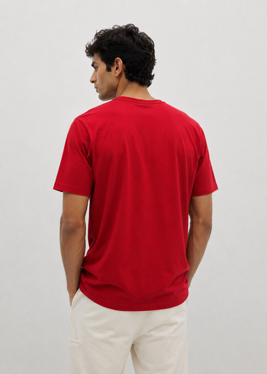 Classic Everyday Tee | Bamboo Cotton - Vintage Red