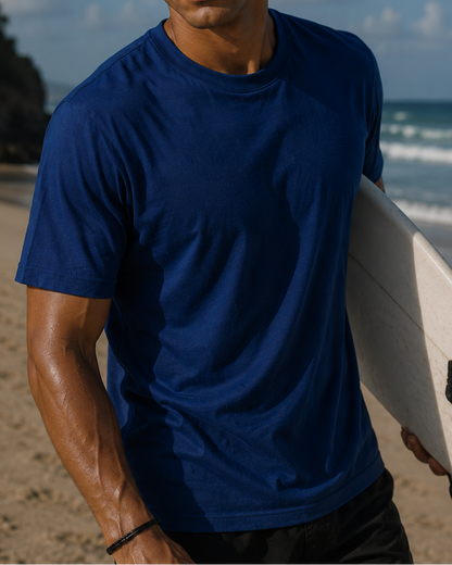 Classic Everyday Tee | Bamboo Cotton - Blue