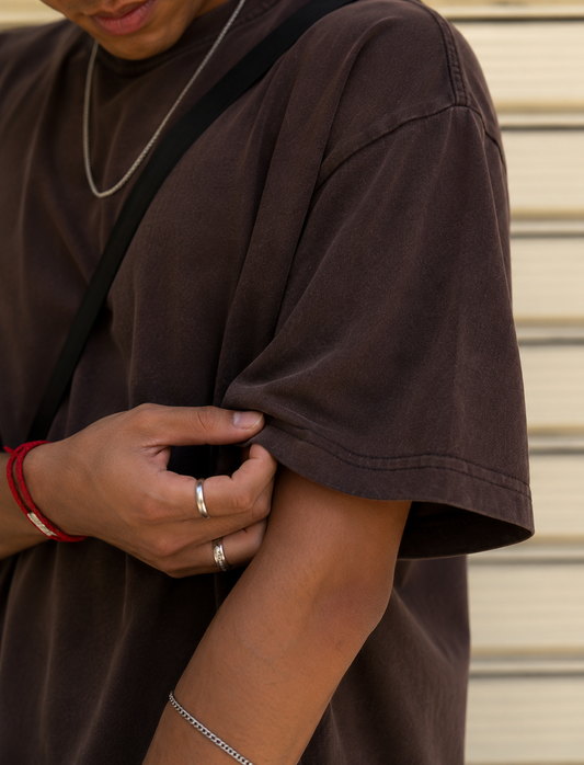 Relaxed Oversized Fit | Bamboo Cotton - Coffee