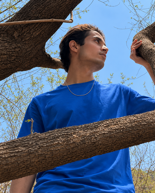 Classic Everyday Tee | Bamboo Cotton - Blue