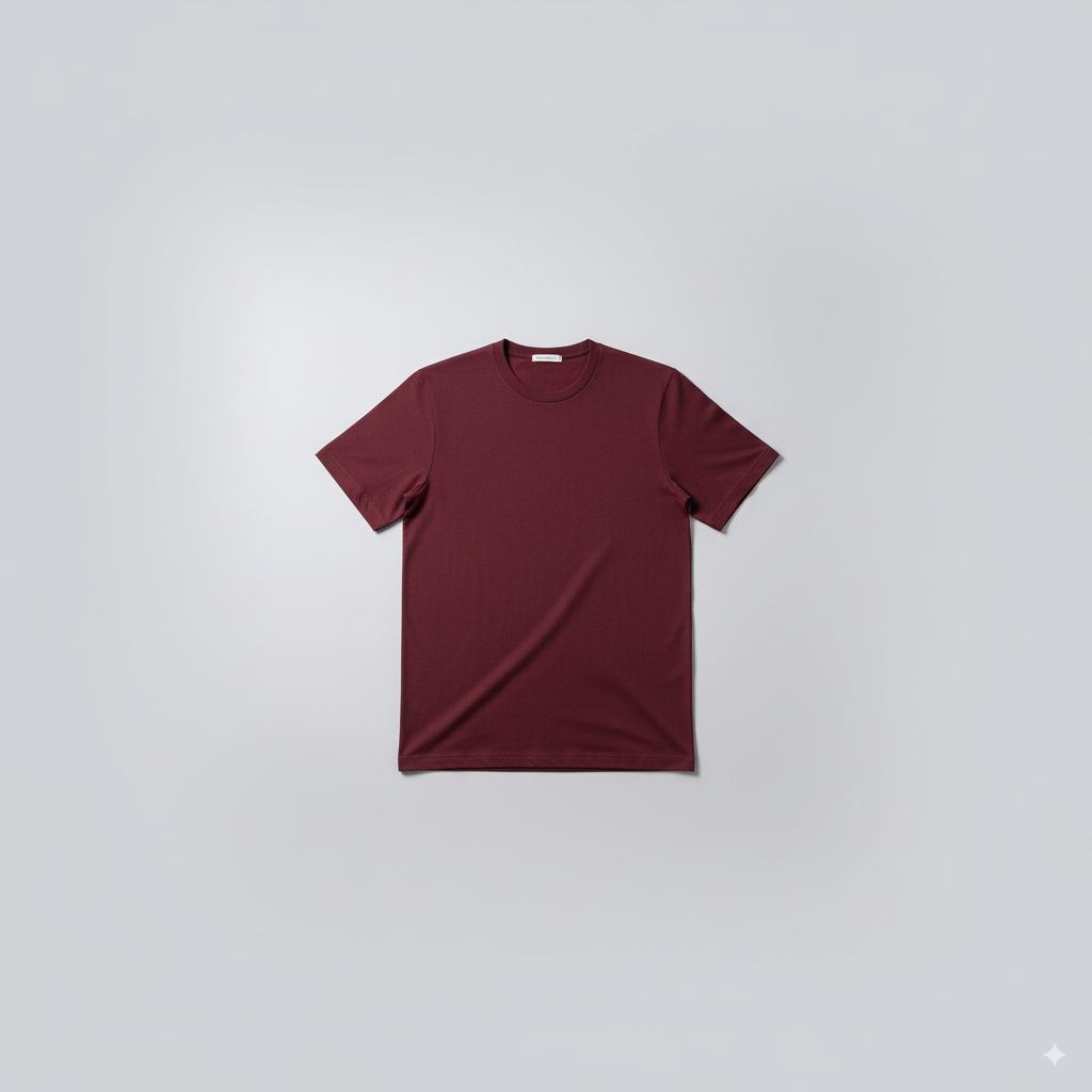 Classic Everyday Tee | Bamboo Cotton - Wine