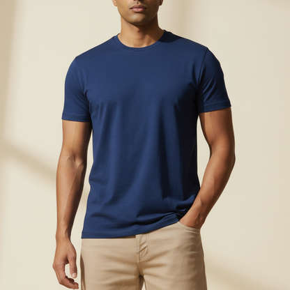 Classic Everyday Tee | Bamboo Cotton - Blue