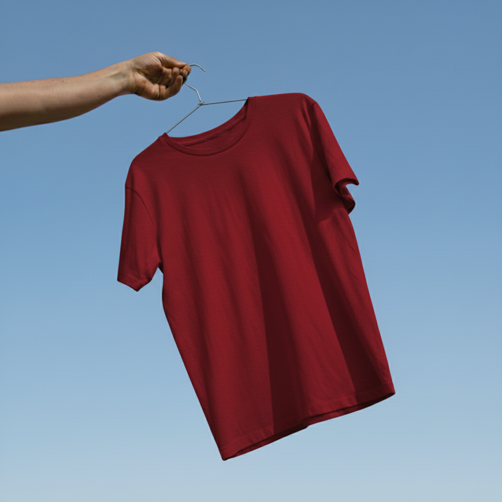 Classic Everyday Tee | Bamboo Cotton - Vintage Red