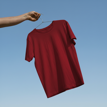 Classic Everyday Tee | Bamboo Cotton - Vintage Red