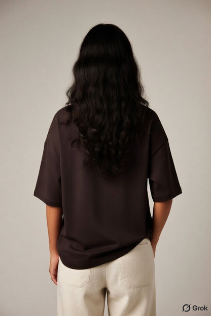Relaxed Oversized Fit | Bamboo Cotton - Coffee
