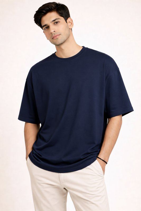 Relaxed Oversized Fit | Bamboo Cotton - Navy