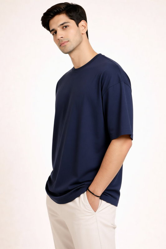 Relaxed Oversized Fit | Bamboo Cotton - Navy